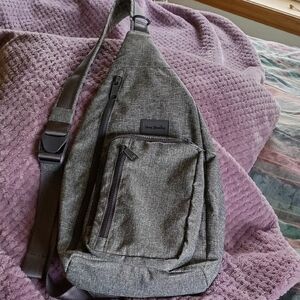 Vera Bradley Heathered Gray Sling Bag